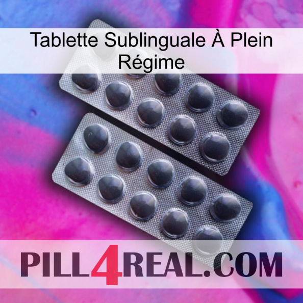 Tablette Sublinguale À Plein Régime 31